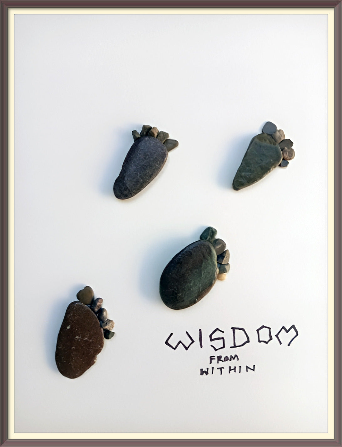 Steps of Becoming Pebble Art