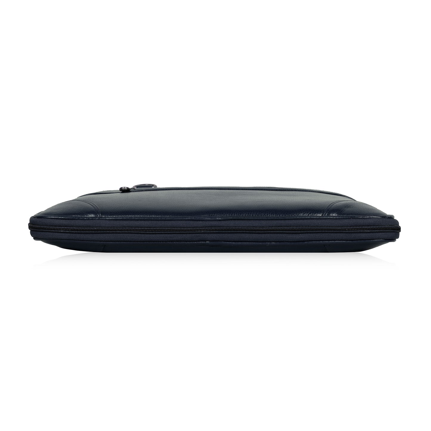 Stylish Blue Slim Leather Laptop Bag