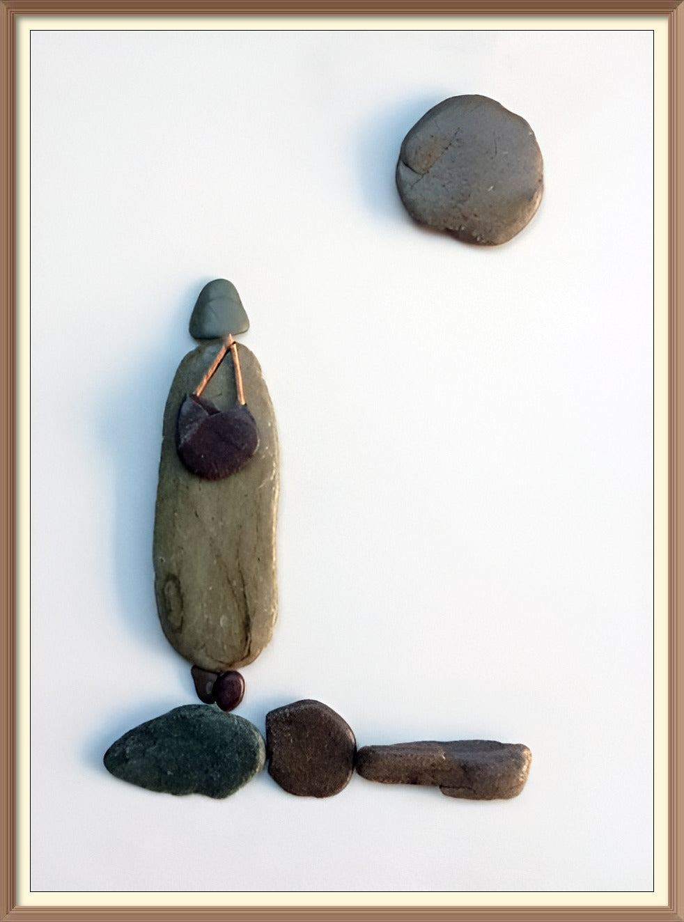 Echoes of Solitude Pebble Art