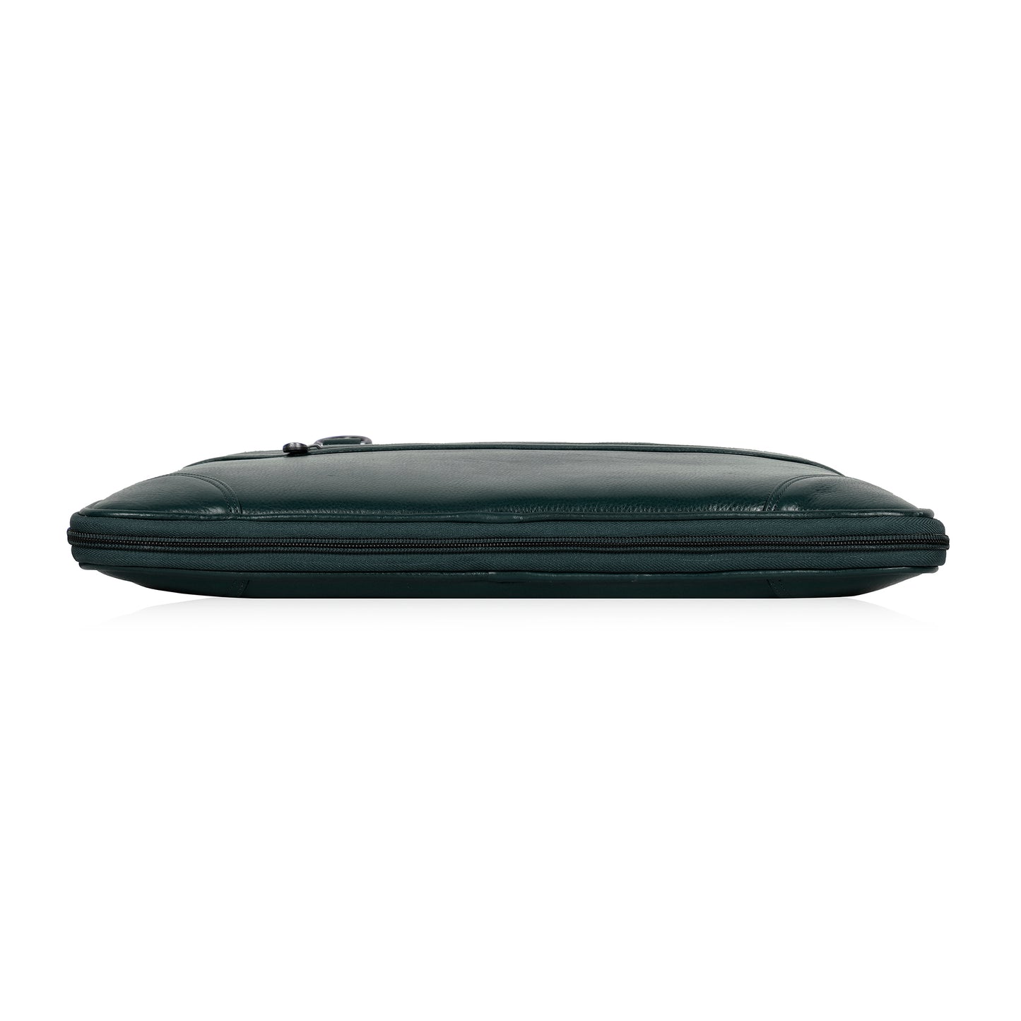 Stylish Green Slim Leather Laptop Bag
