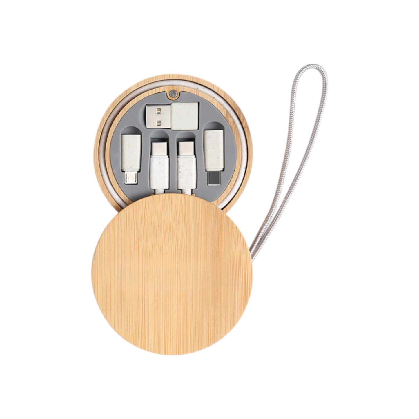 Bamboo Multi-Port Charging Cable Set