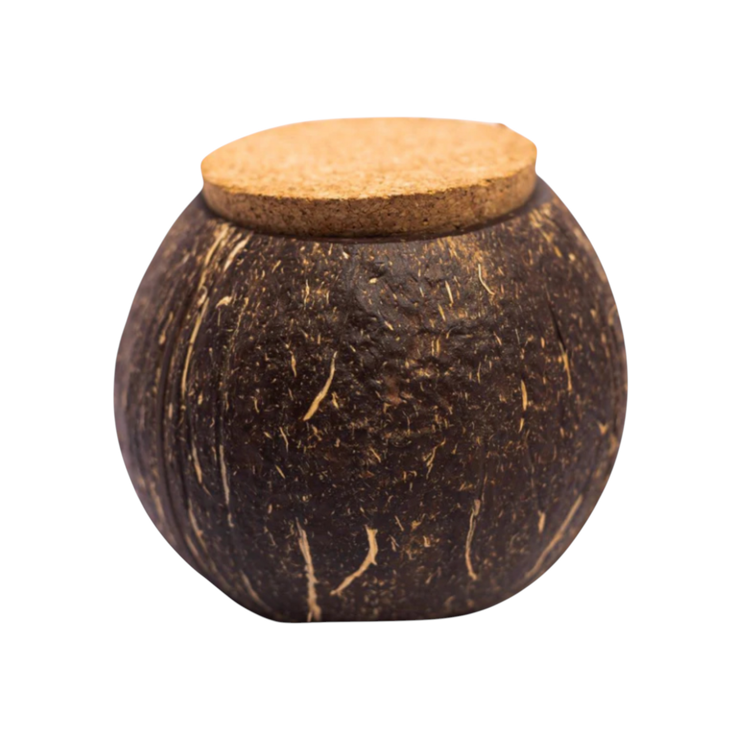 Coconut Shell Cork Lid Container