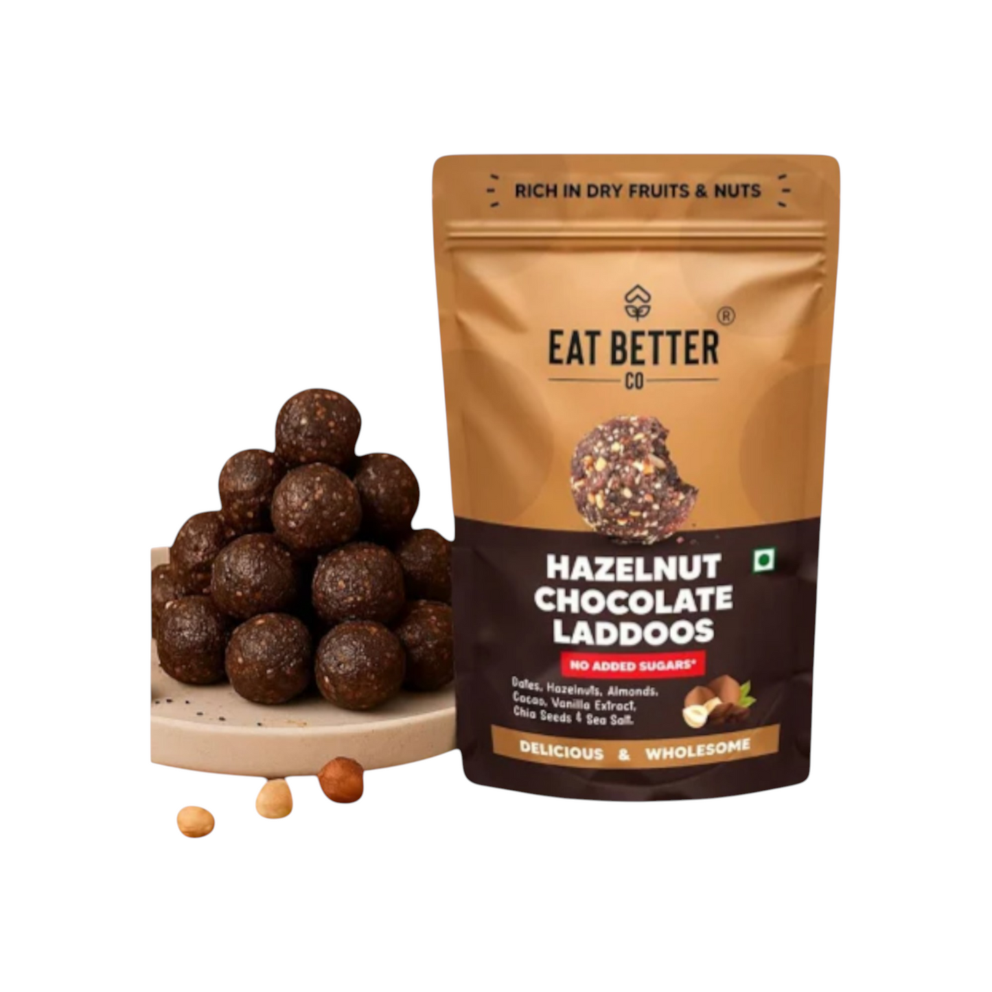 Eat Better Coffee Hazelnut Chocolate Laddoos
