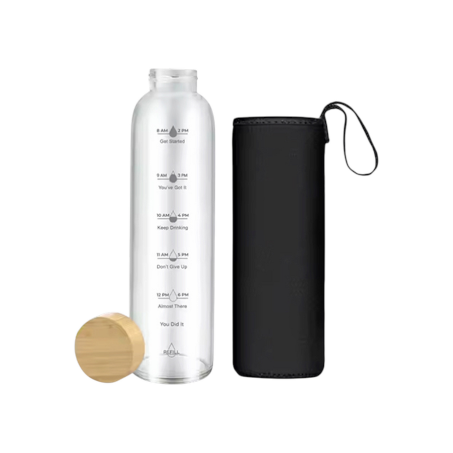 Glass Bottle with Cover