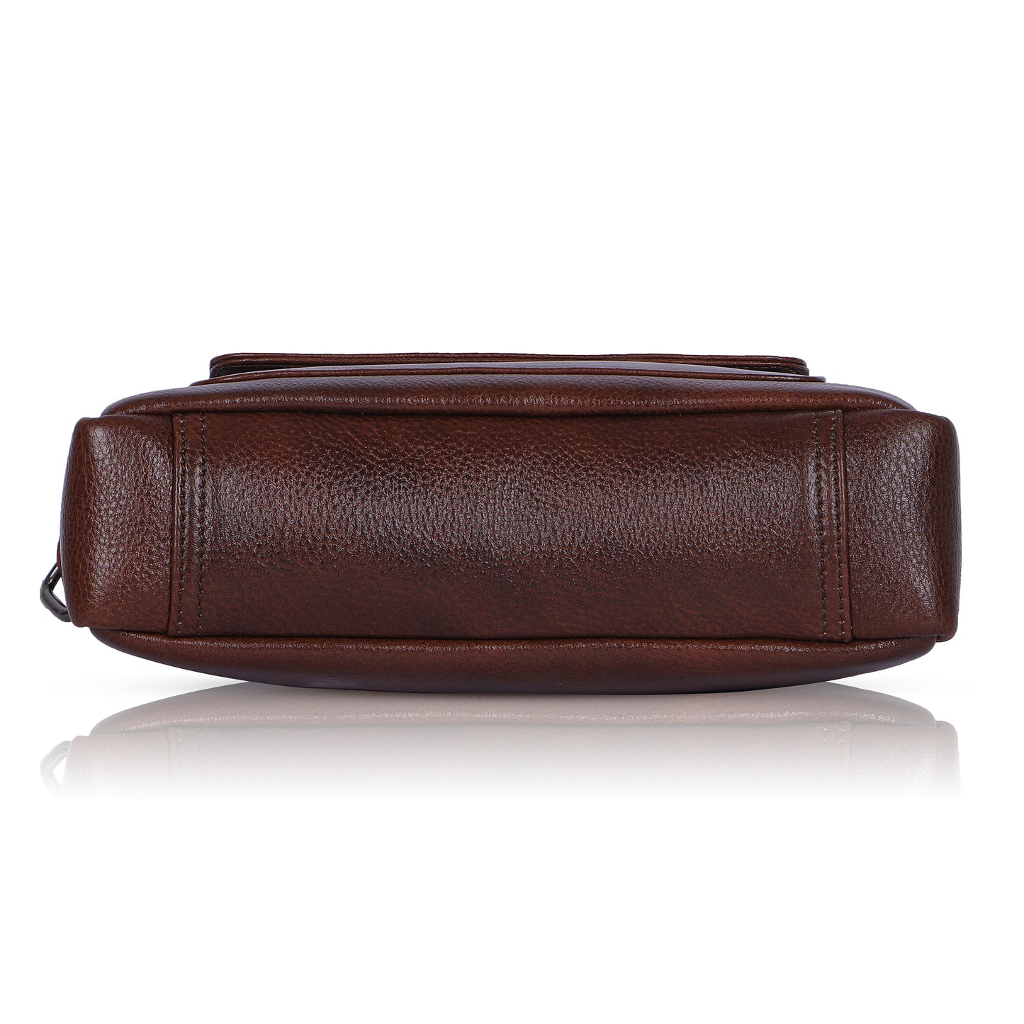 Versatile Brown Leather Sling Bag