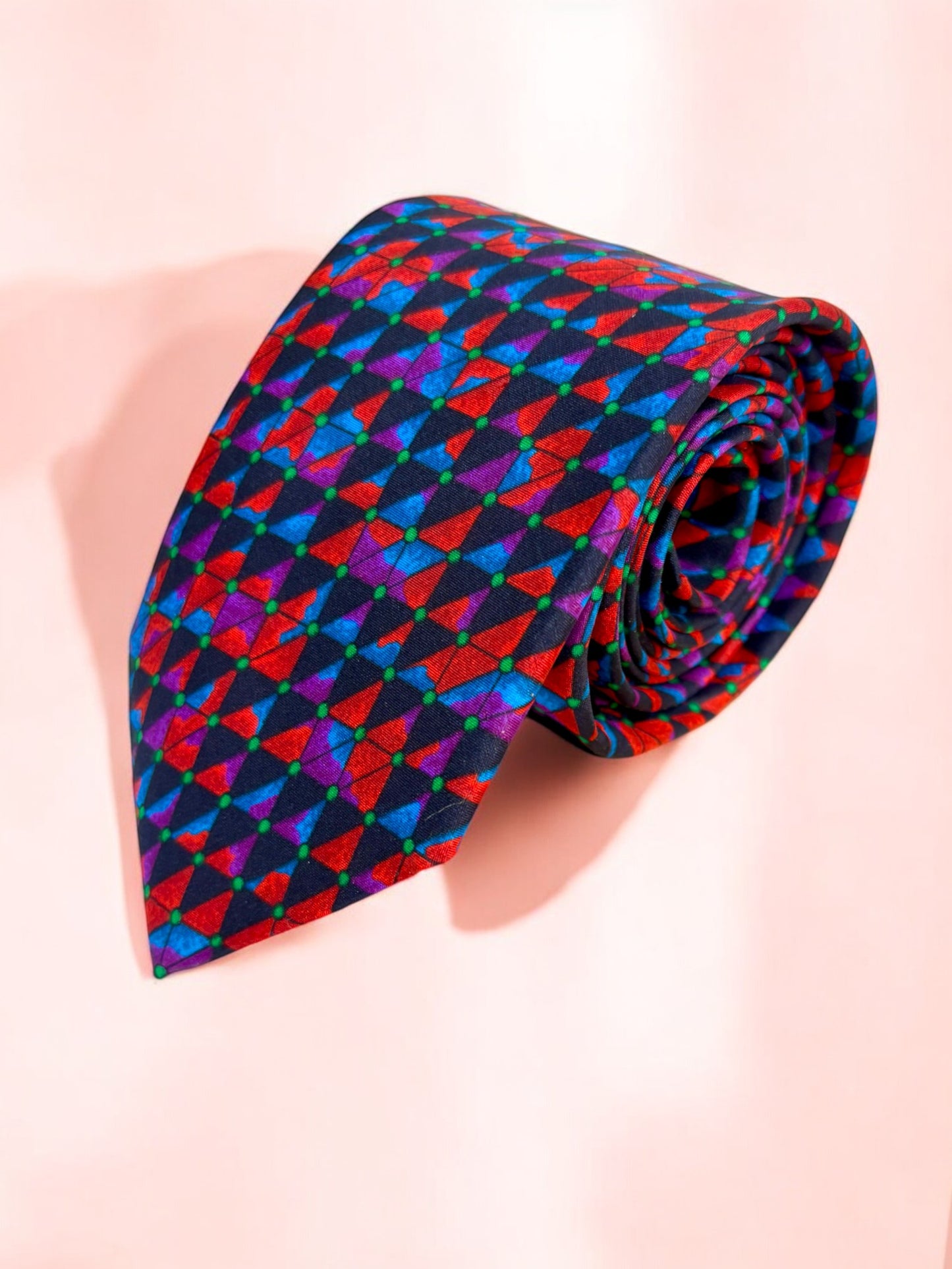 Multicolor Abstract Silk Necktie & Pocket Square Gift Set