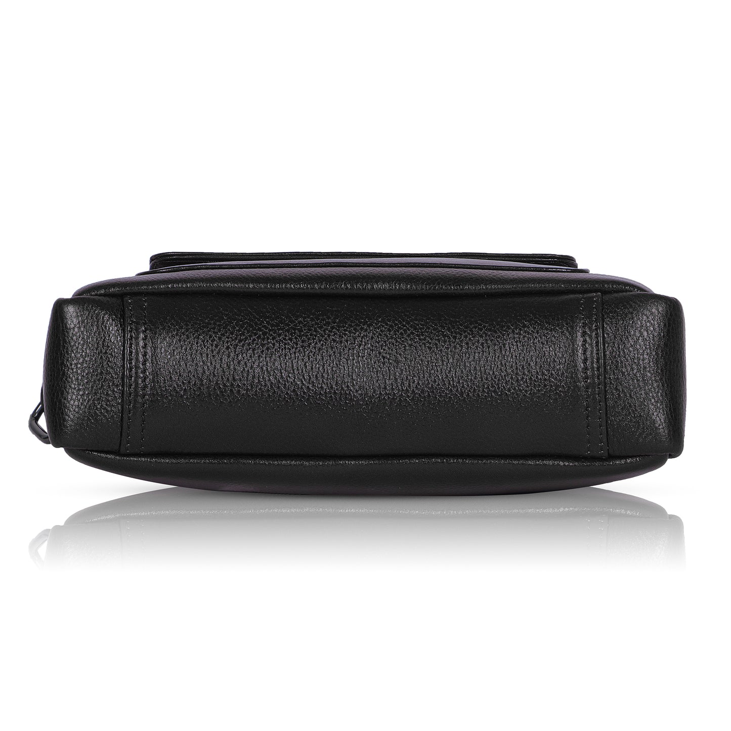 Urban Black Leather Sling Bag