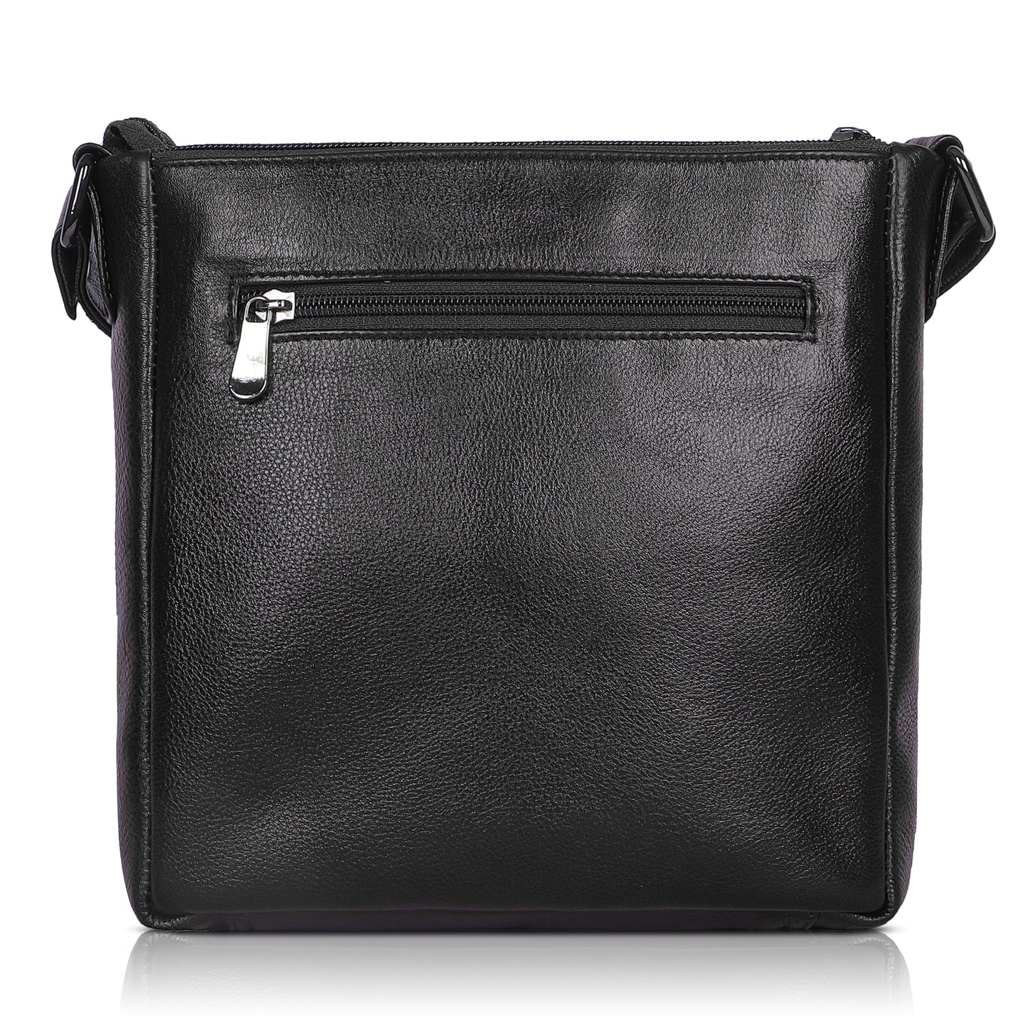 Urban Black Leather Sling Bag