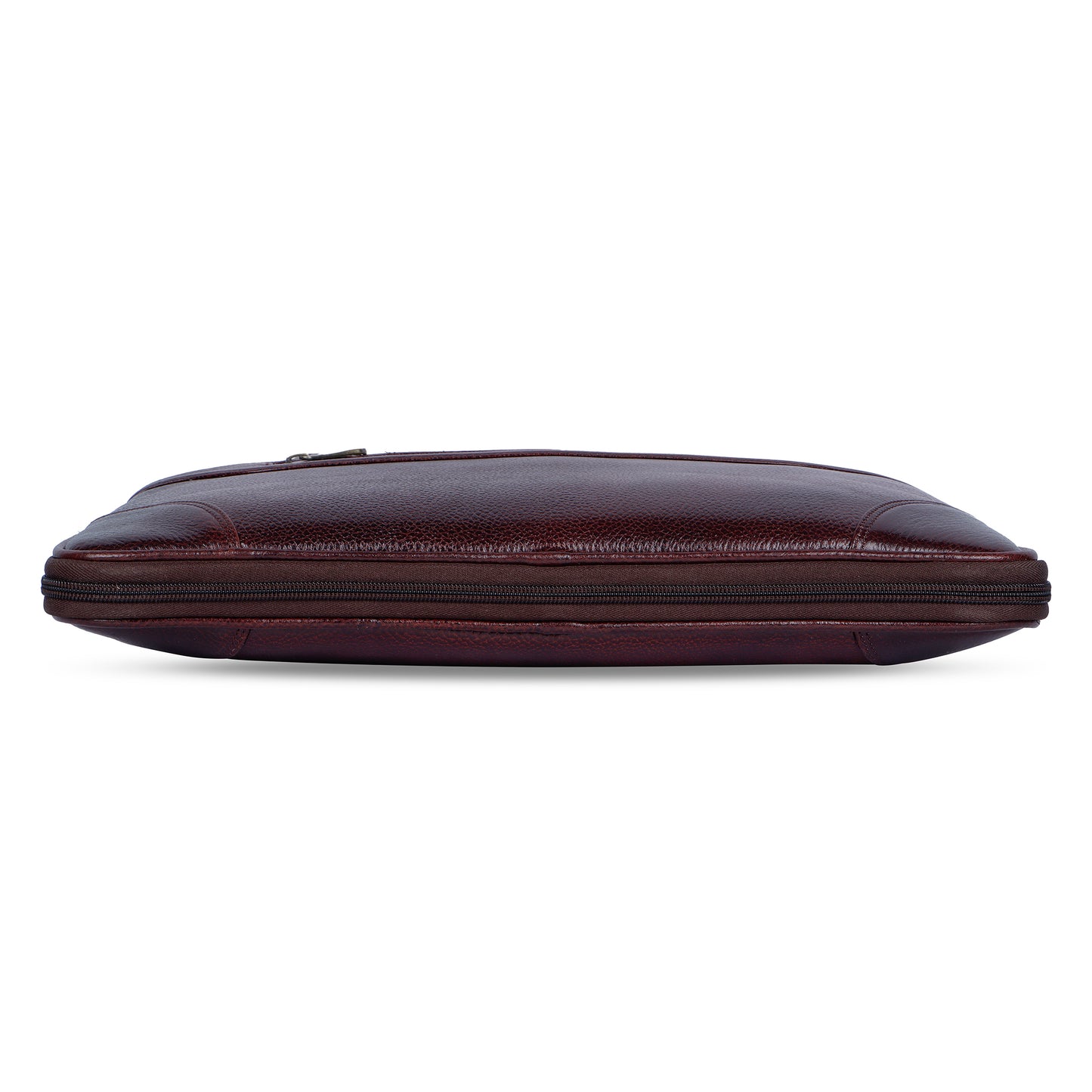 Rich Maroon Slim Leather Laptop Bag