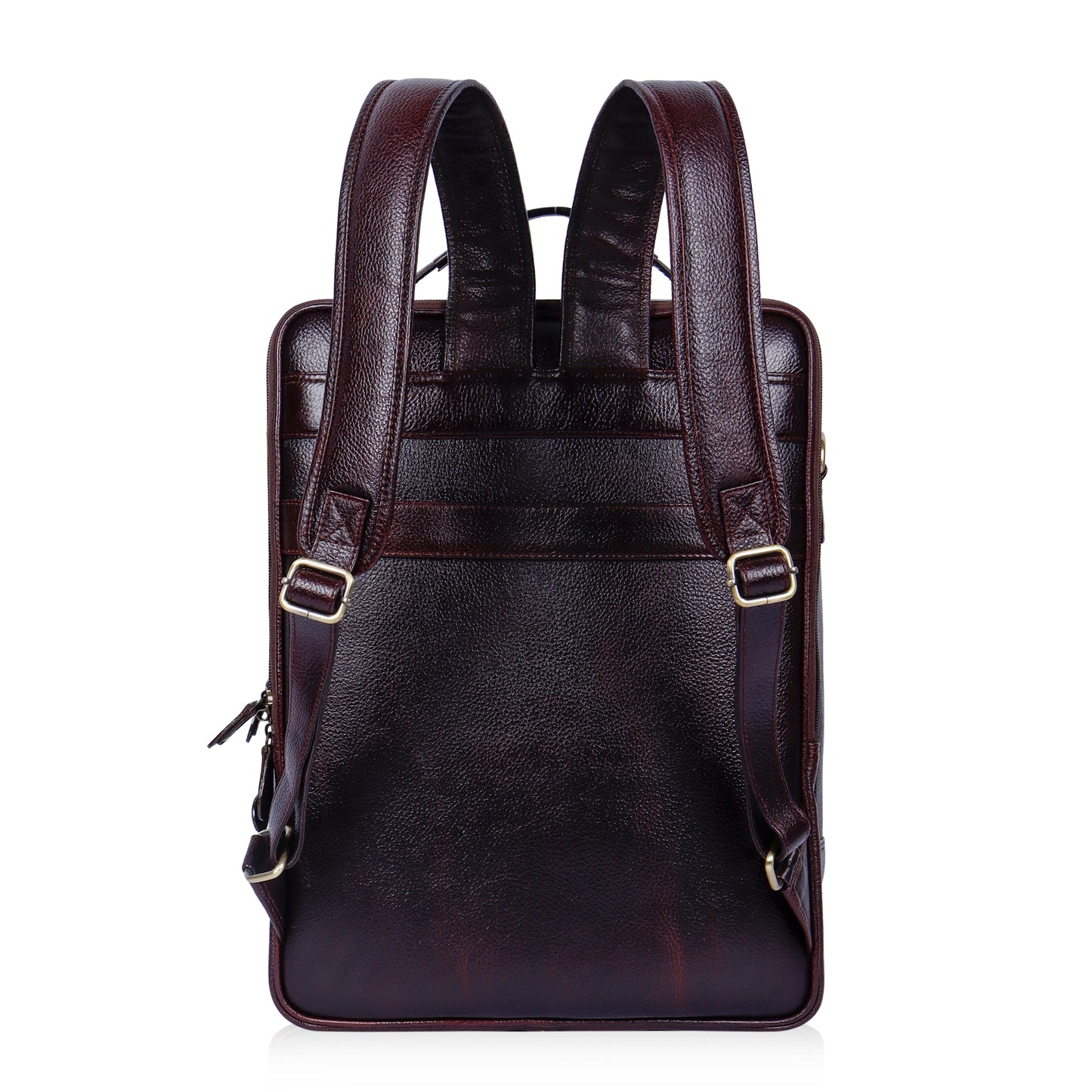 Heritage Brown Textured Leather Haversack Backpack