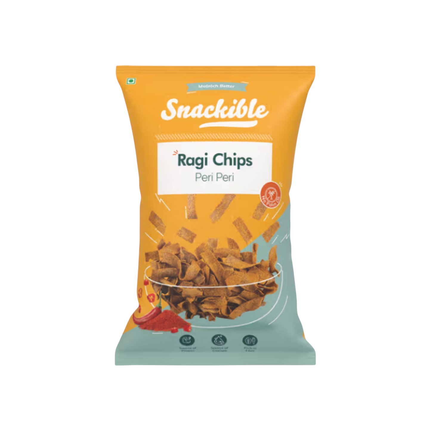 Snackible Ragi Chips Peri Peri
