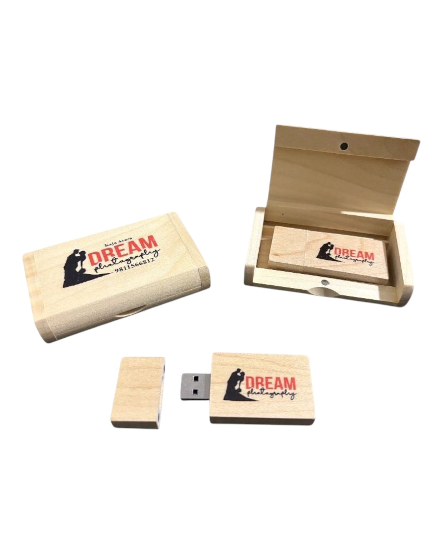 Wooden Pen Drive - Rectangular