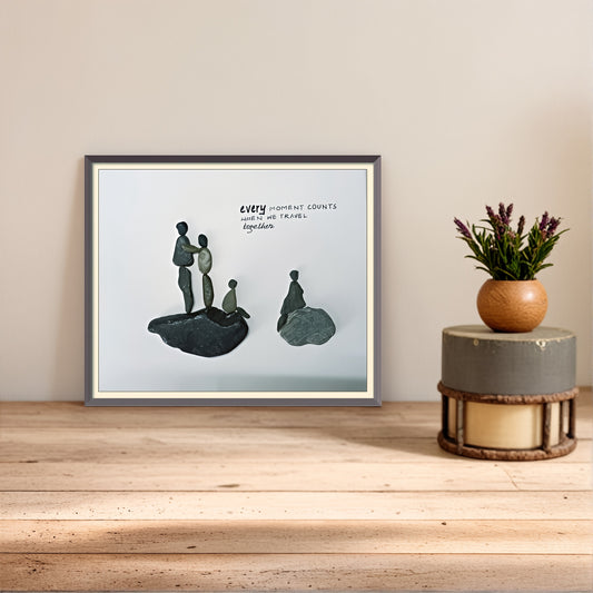 Rooted in Connection Pebble Art