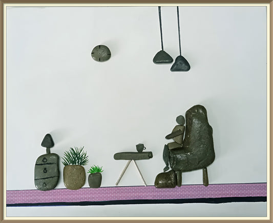 The Quiet Corner Pebble Art