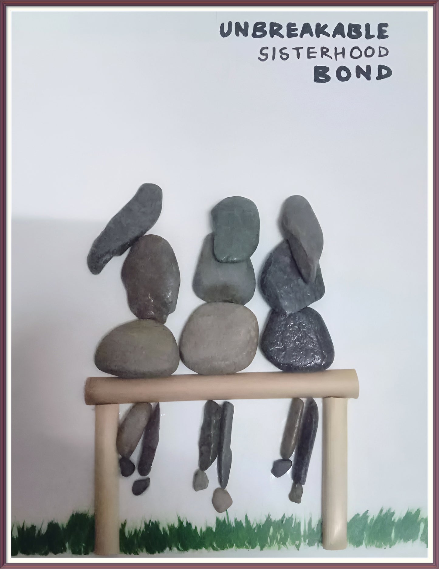 Braided Souls Pebble Art