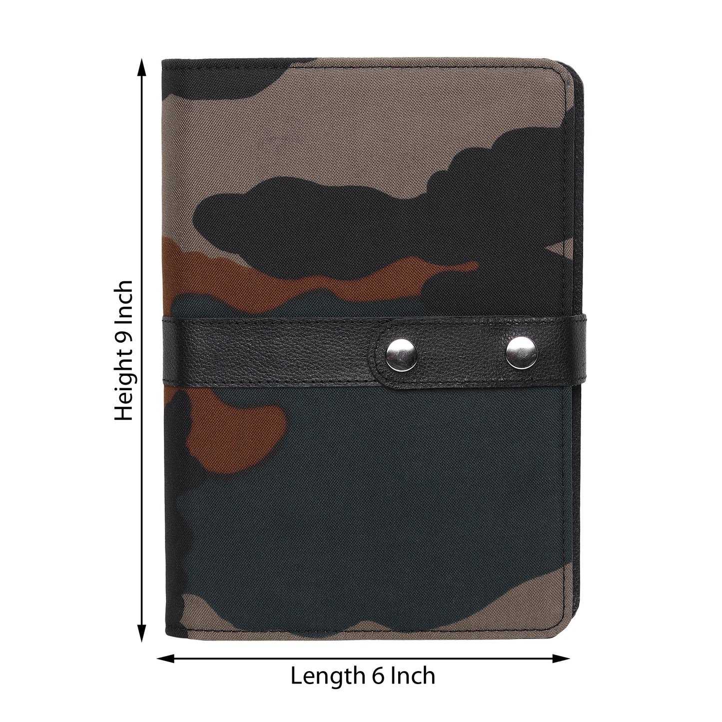 Military Canvas Leather Office Folder