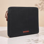 Twin-Zip Canvas Leather Laptop Sleeve