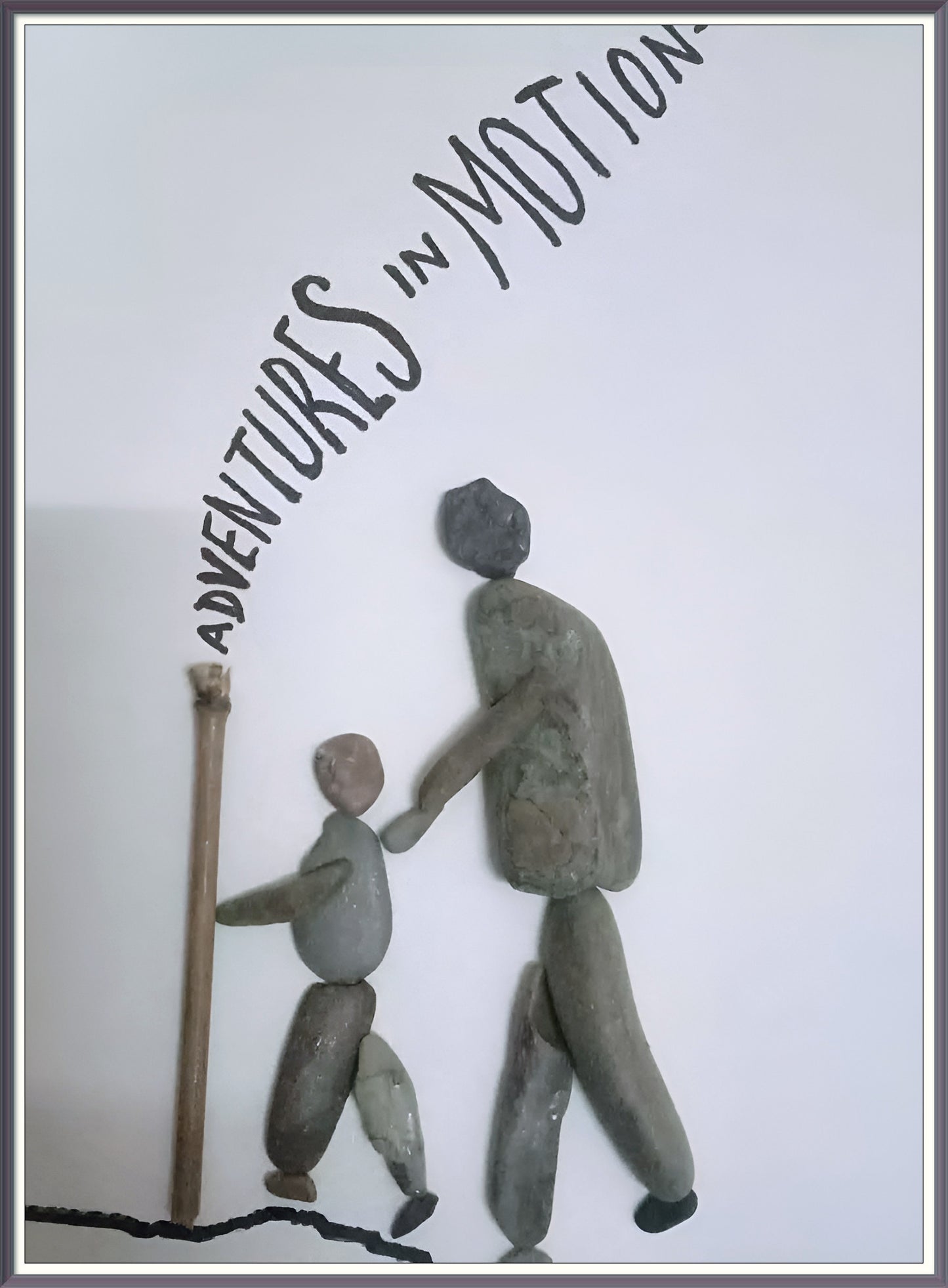Moving As One Pebble Art