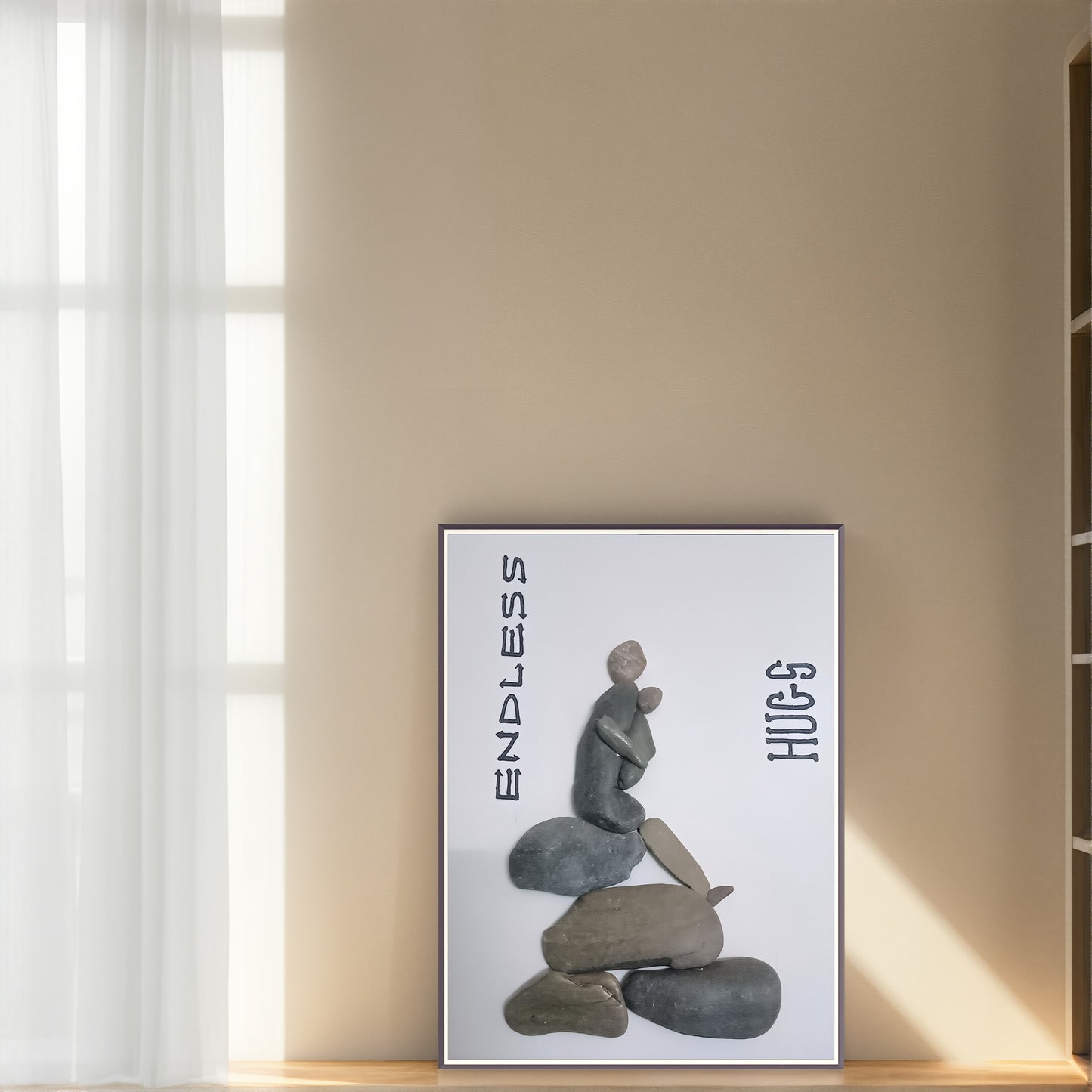 The Gentle Bond Pebble Art