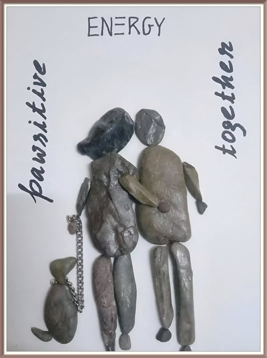 Unified Strides Pebble Art