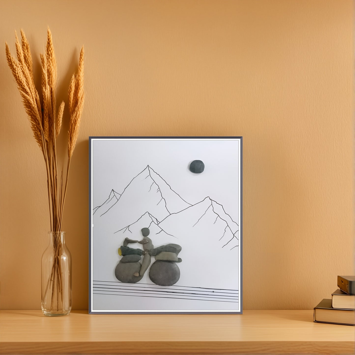 Miles to Go Pebble Art