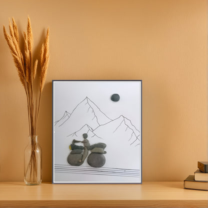 Miles to Go Pebble Art