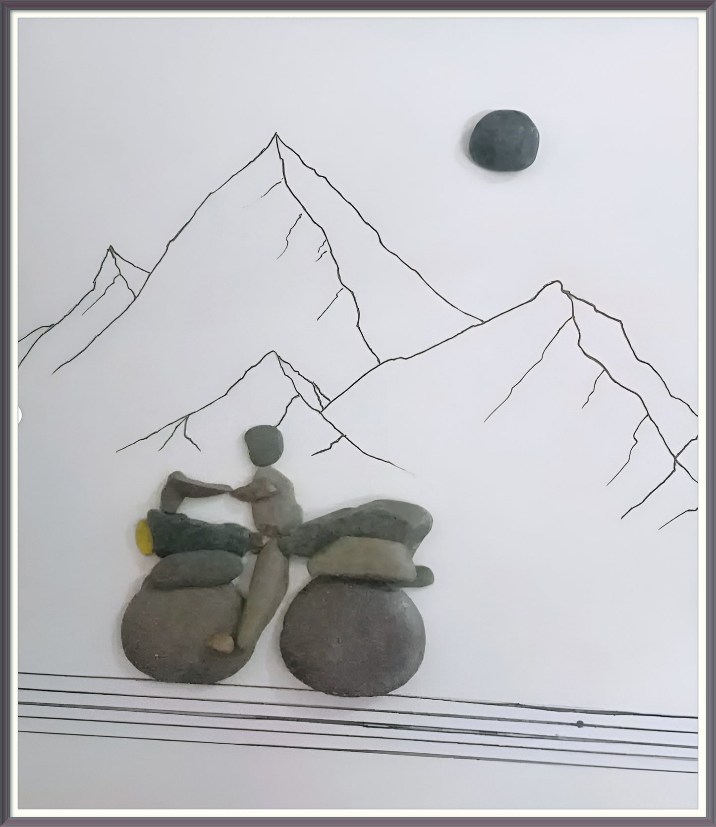 Miles to Go Pebble Art