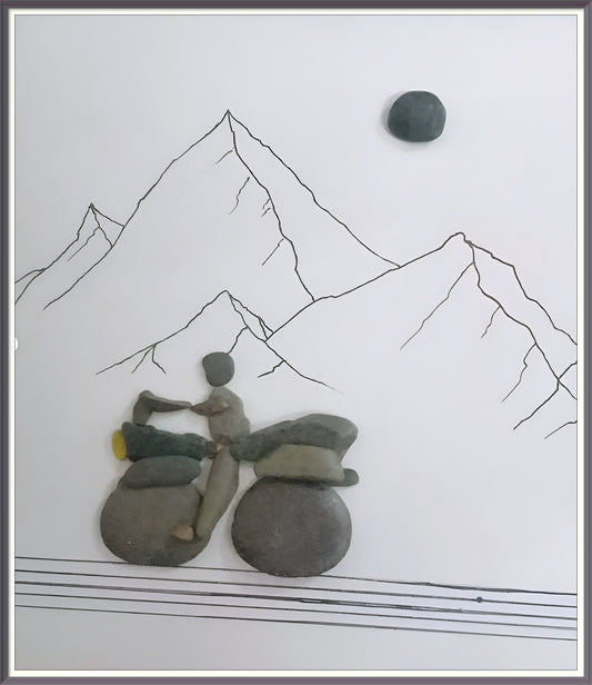 Miles to Go Pebble Art