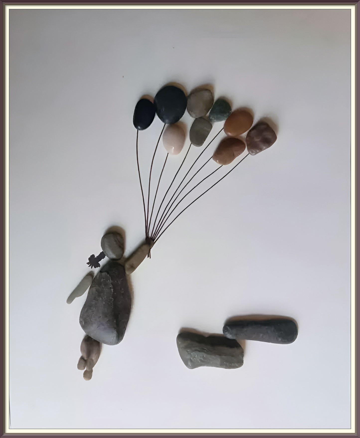 Lifted by Wonder Pebble Art