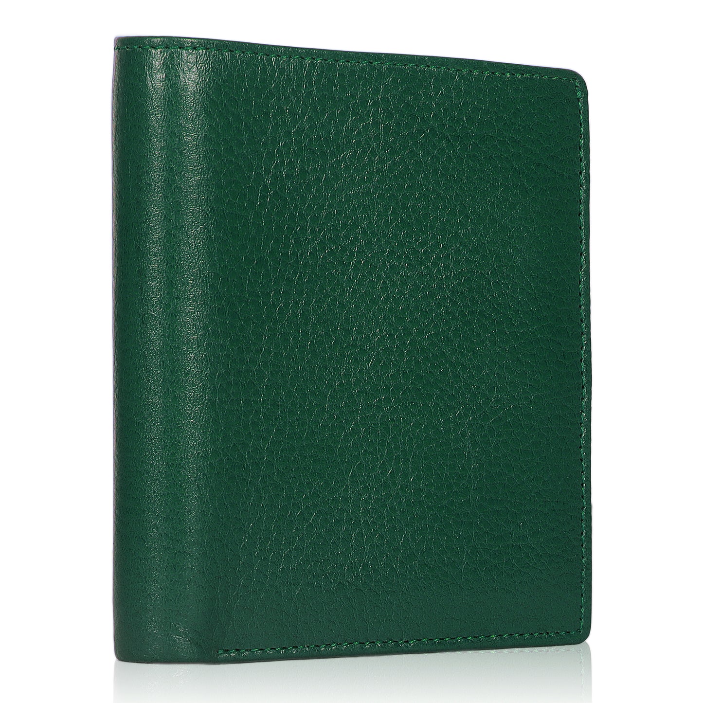 Stylish Green Vertical Leather Wallet