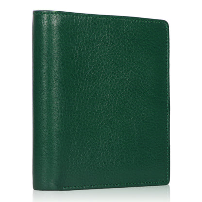 Stylish Green Vertical Leather Wallet