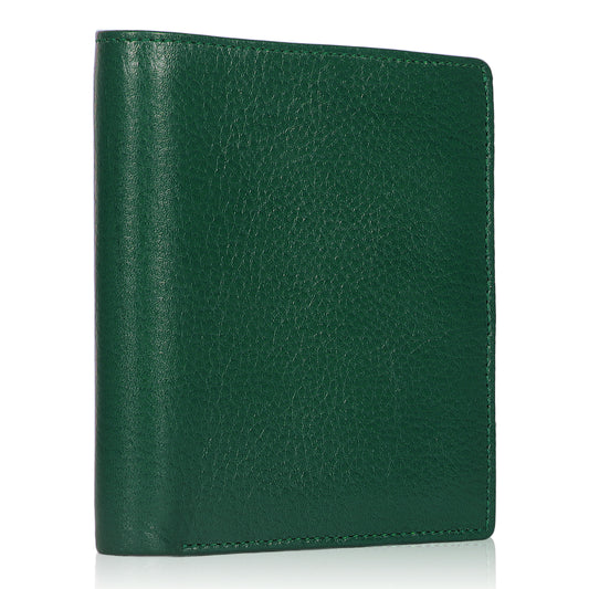 Stylish Green Vertical Leather Wallet