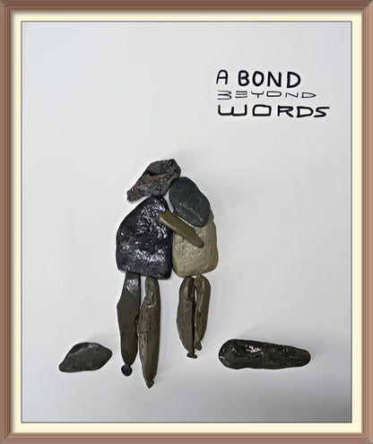 Bond Beyond Words Pebble Art