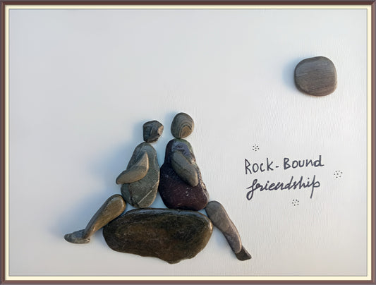 Bound by Strength Pebble Art