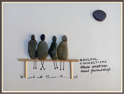 Bench of Bonds Pebble Art