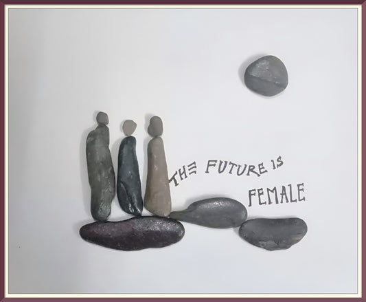 Empowered Sisters Pebble Art