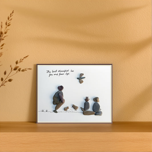 Unspoken Bonds Pebble Art