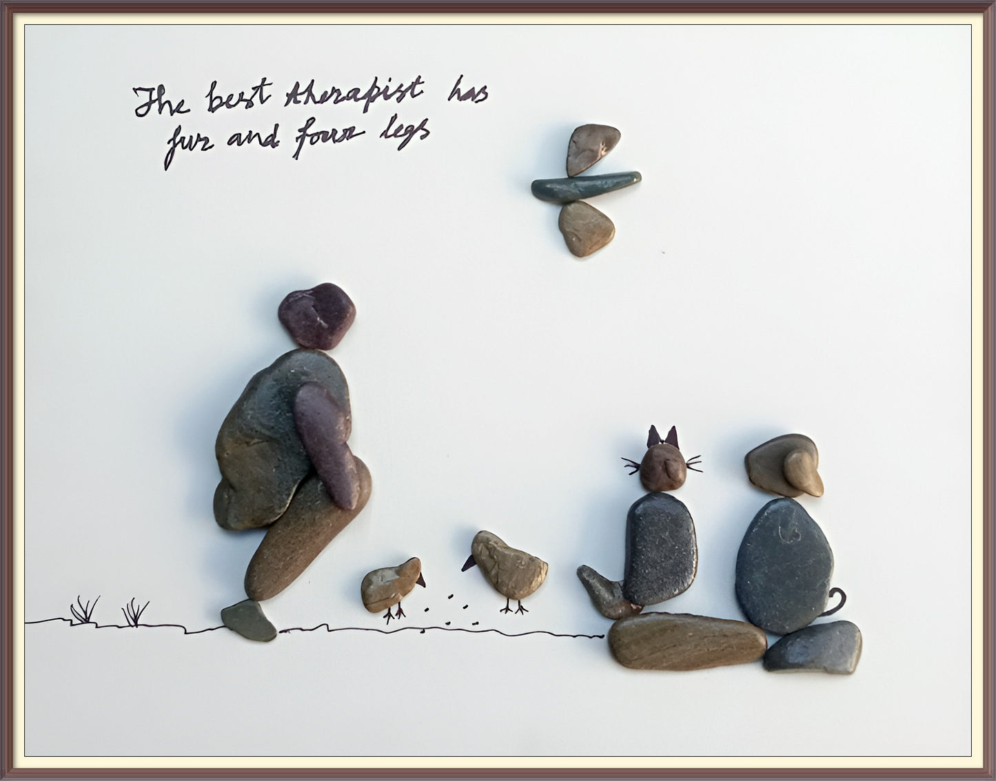 Unspoken Bonds Pebble Art