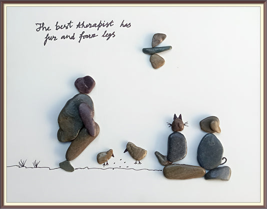 Unspoken Bonds Pebble Art