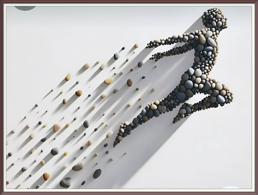 Momentum Unleashed Pebble Art