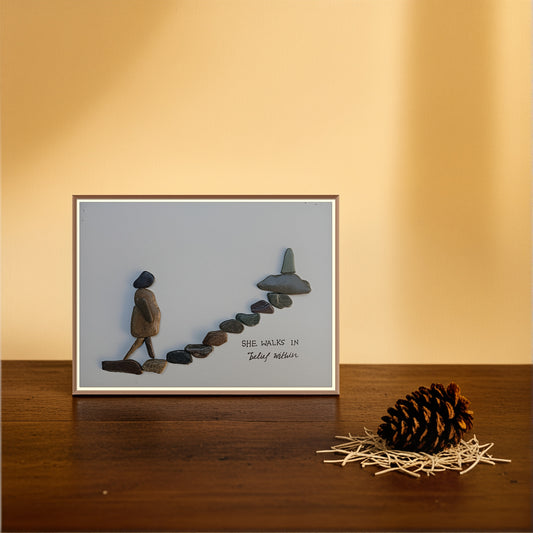 The Climb Within Pebble Art