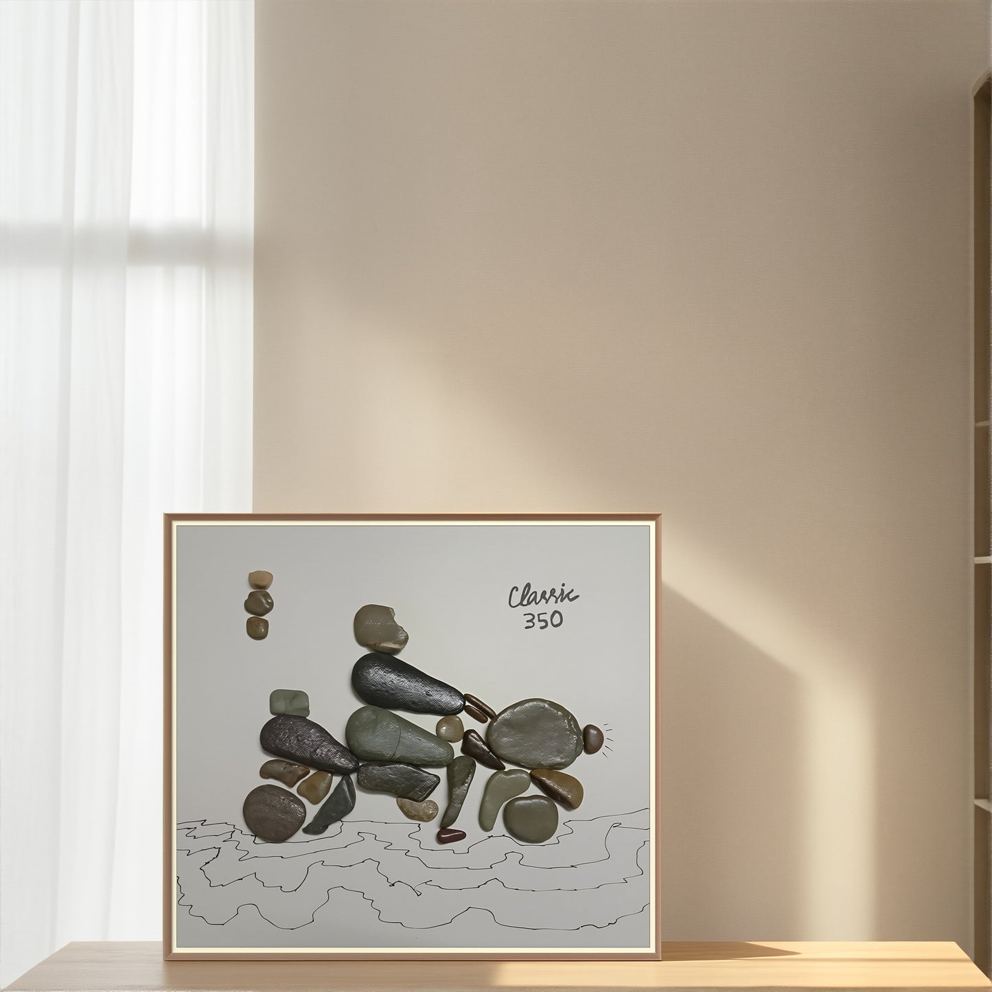 The Rolling Spirit Pebble Art