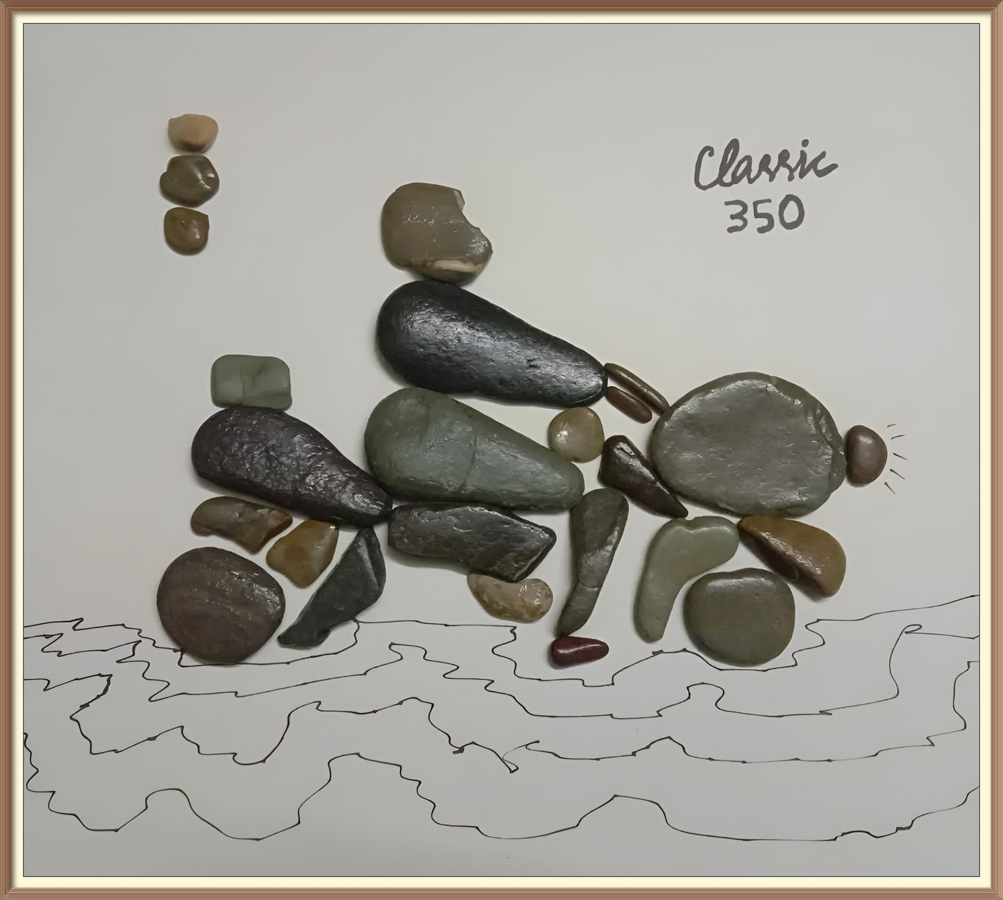 The Rolling Spirit Pebble Art