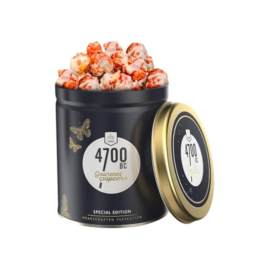 4700 BC White Cranberry Chocolate Popcorn