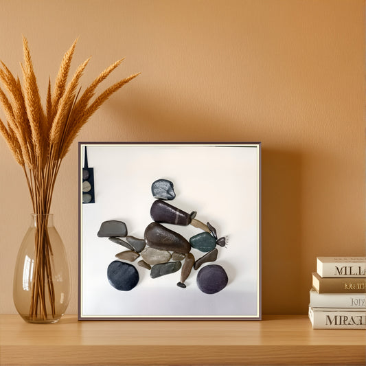 Ride the Moment Pebble Art