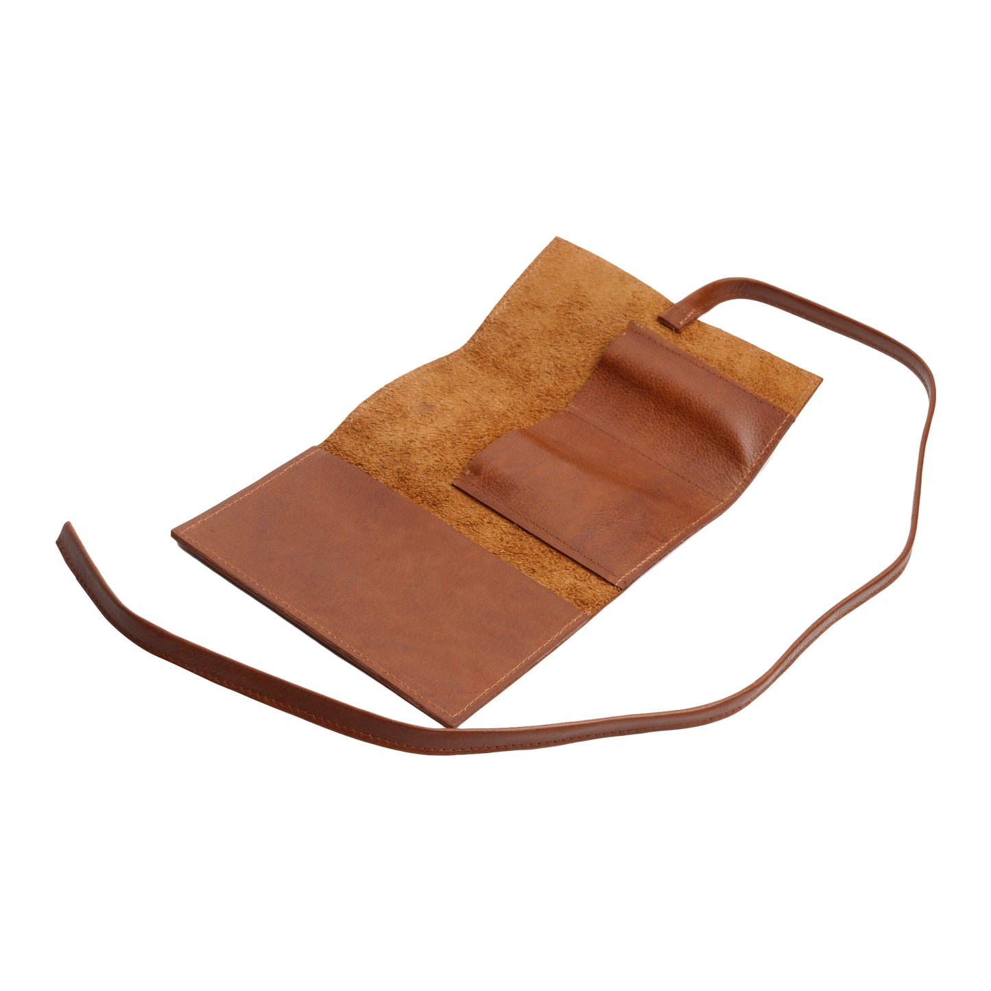 Elegant Leather Travel Essentials Pouch