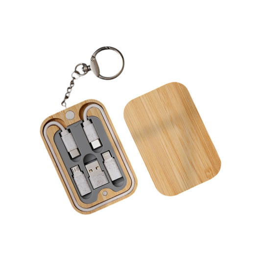 Bamboo Charging Cable Set
