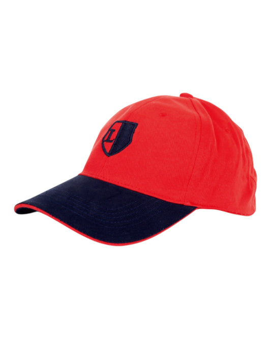 Red & Black Brushed Cotton Cap