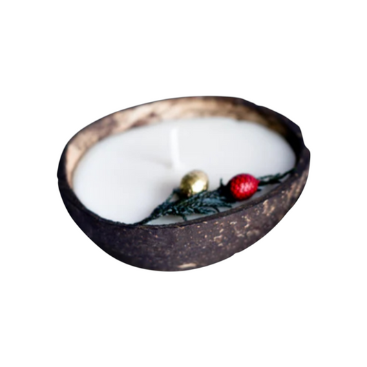 Coconut Shell Scented Christmas Candle