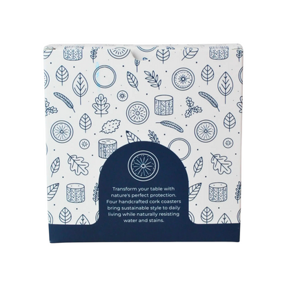 Cork Coasters Set